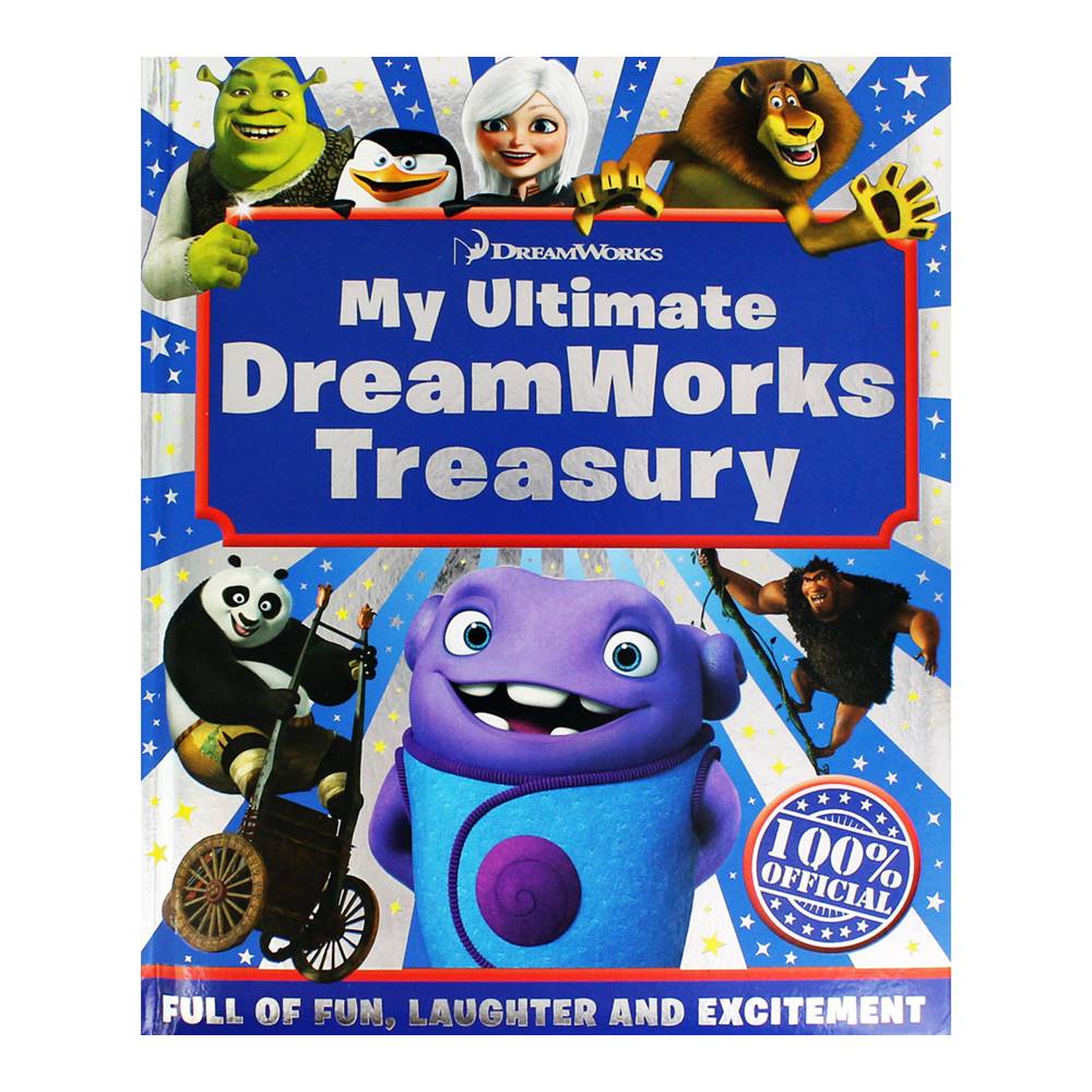 Official My Ultimate Dream Works Treasury : Shrek + Madagascar + Monsters vs Alians + Kung Fu Panda + Penguins + Homeหนังสือปกแข็ง รวมคาแรกเตอร์การ์ตูนดรีมเวิร์ค