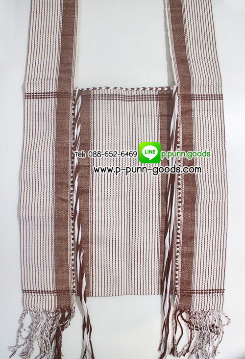 กระเป๋าย่ามปกากะญอ ย่ามผ้าฝ้ายทอมือ - size M