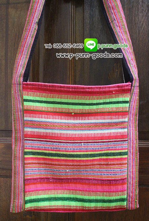 กระเป๋าย่ามผ้าทอชาวเขา - size M