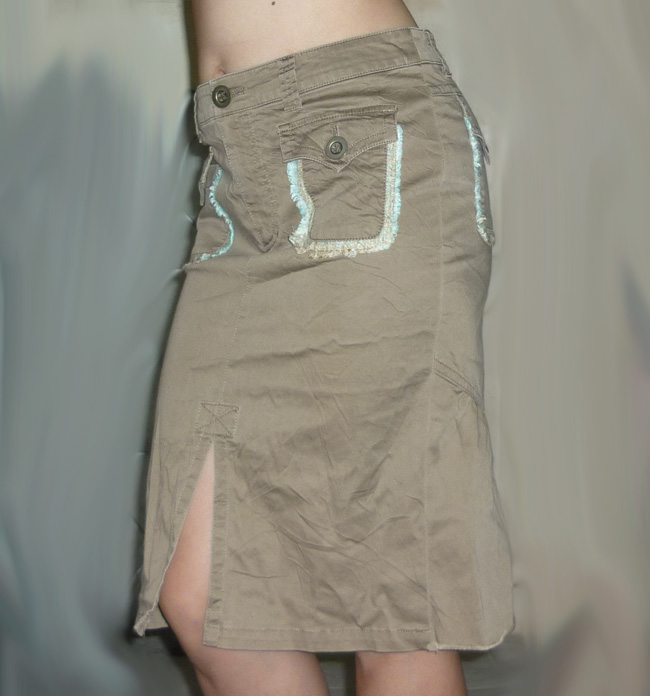 กระโปรงผ้ายืดเนื้อเบาใส่สบาย ดีไซน์น่ารัก 29.5-32-20.5