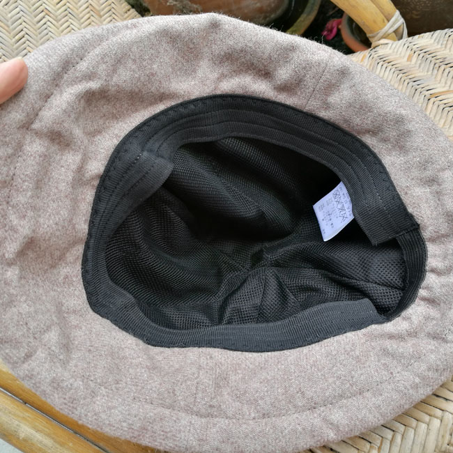 หมวกปีกกว้างผ้าขนสัตว์ สวยมาก ใส่อุ่นกันแดด หรูมาก