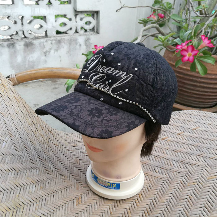 หมวกแก๊ปแต่งลูกไม้ครอบทั้งใบ สวยมาก