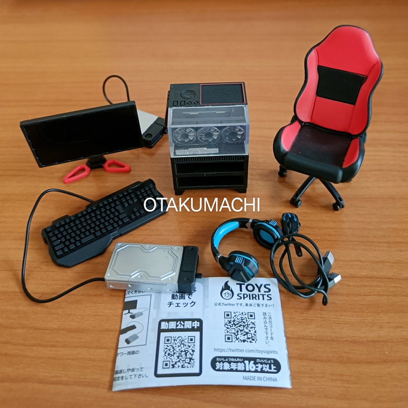 กาชาปองโมเดลโต๊ะเกมเมอร์ It Really Shines! Gaming Computer Mascot