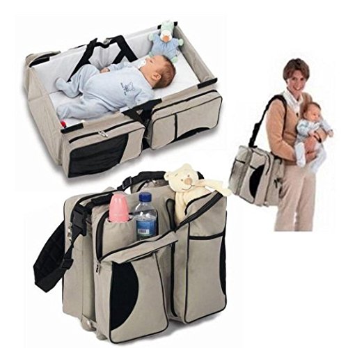 กระเป๋าคุณแม่ กางเป็นที่นอนทารกพกพาได้ 3 in 1 Baby Travel Bed and Bag