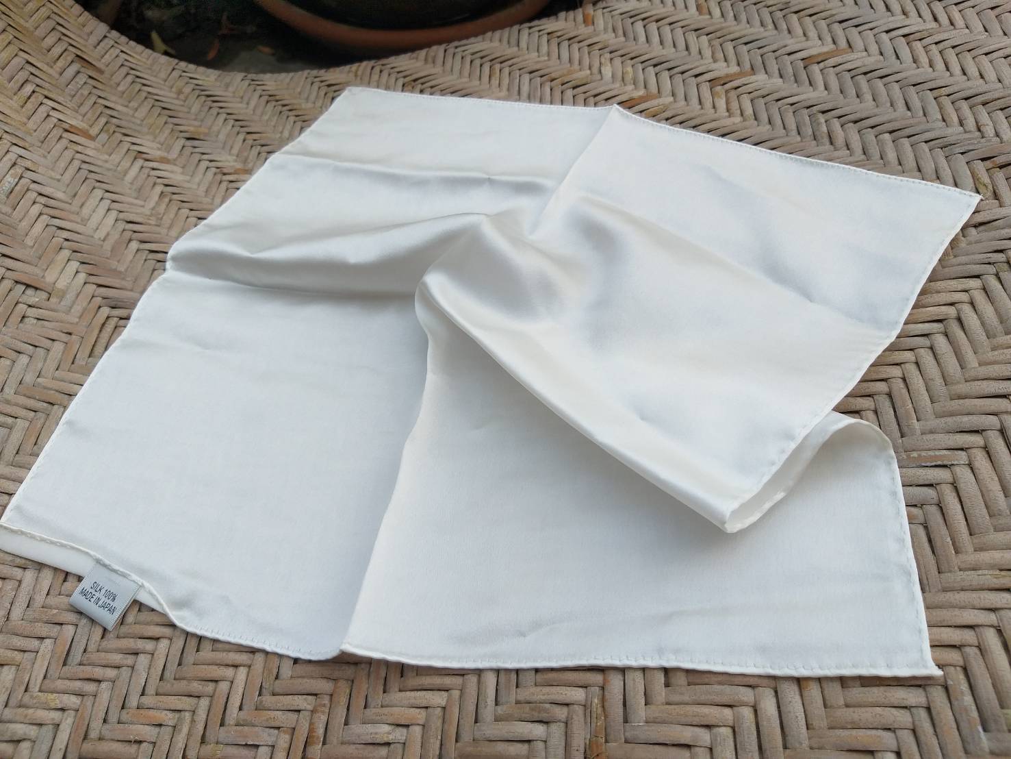ผ้าไหม 100% Silk Made in JAPAN เรียบๆ สวยมาก