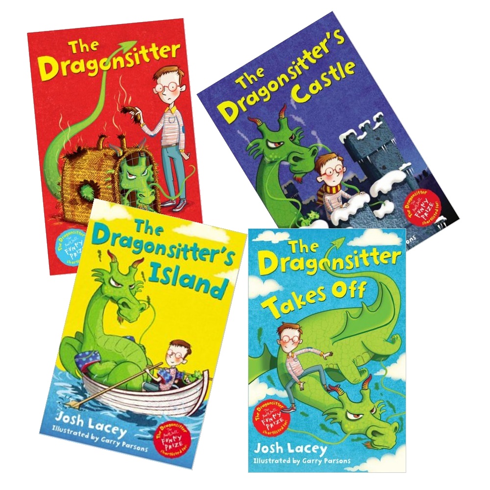 First Funny Stories : The Dragonsitter 4 Books Collection : Josh Lacey & Garry Parsons เซตหนังสือขำขันรางวัล Roald Dahl