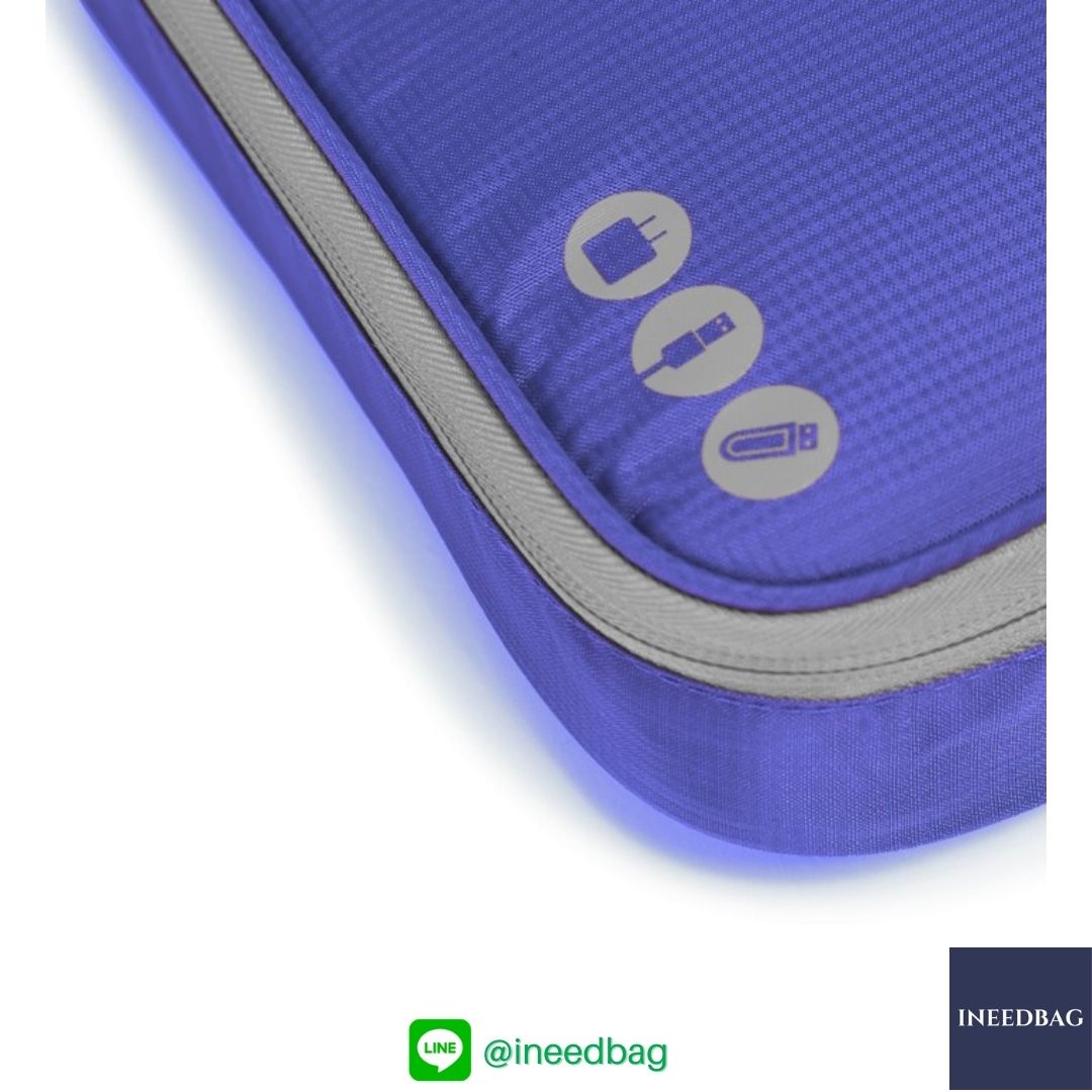 ฺBagsmart กระเป๋าจัดระเบียบอิเล็กทรอนิกส์ กระเป๋าใส่สายชาร์จ กระเป๋าใส่ฮาร์ดดิสก์ กระเป๋าใส่อุปกรณ์ไอที มีสองชั้น ช่องเยอะพิเศษ มีหูหิ้วพกพาสะดวก (น้ำเงิน)