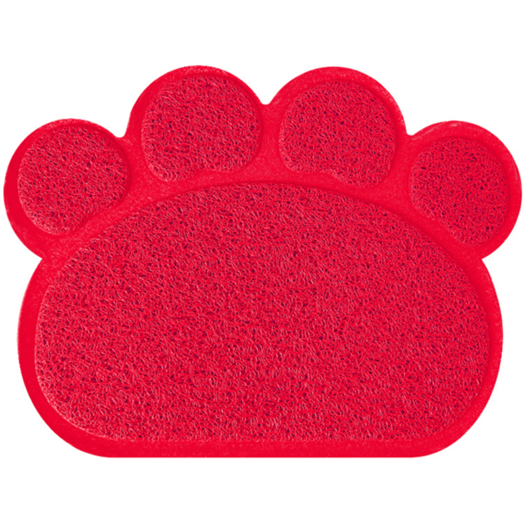 พรมดักทรายแมว Petsuka สำหรับรองกระบะทราย สีแดง