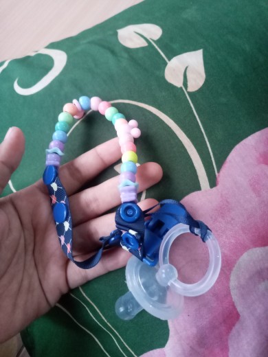 NanaBaby สายห้อยจุกหลอก สายหนีบคล้องจุกหลอก/ยางกัด ลูกปัดน่ารัก