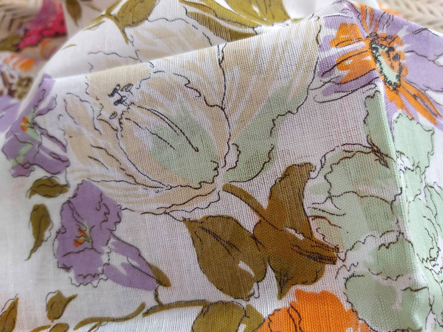 ผ้าเช็ดหน้า Kenzo ผ้าดีมาก สวยมาก