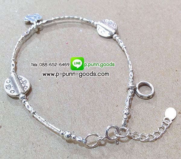 สร้อยข้อมือเงินแท้