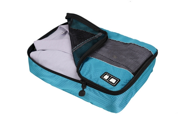 Bagsmart กระเป๋าจัดระเบียบเดินทาง 3 ใบต่อชุด ใส่เสื้อ, กางเกง, กระโปรง, ผ้าขนหนู (Bagsmart Packing Cubes 3-Pcs Travel Organizer)