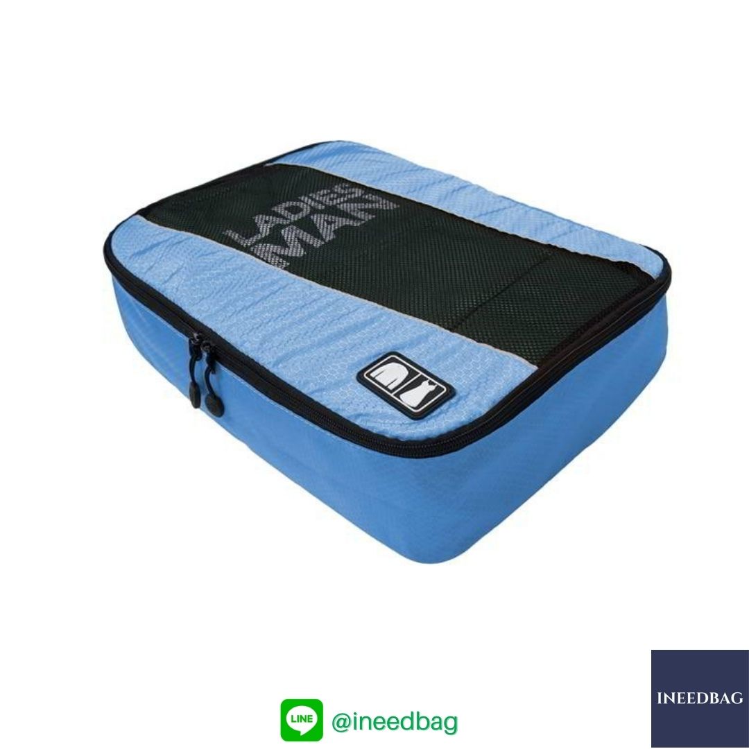 Bagsmart กระเป๋าจัดระเบียบเดินทาง 4 ใบต่อชุด ใส่เสื้อผ้า ชั้นใน ถุงเท้า เข็มขัด (ฺBlue) (Bagsmart Packing Cubes 4-Pcs Travel Organizer)