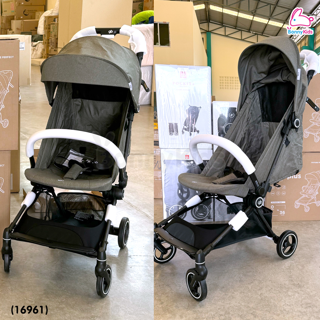 (16961) gb (จีบี) FYN Plus รถเข็นเด็ก ขึ้นเครื่องได้ โครงคาบอน แข็งแรงกว่าเดิม 5 เท่า ใช้ได้ตั้งแต่แรกเกิด 0+