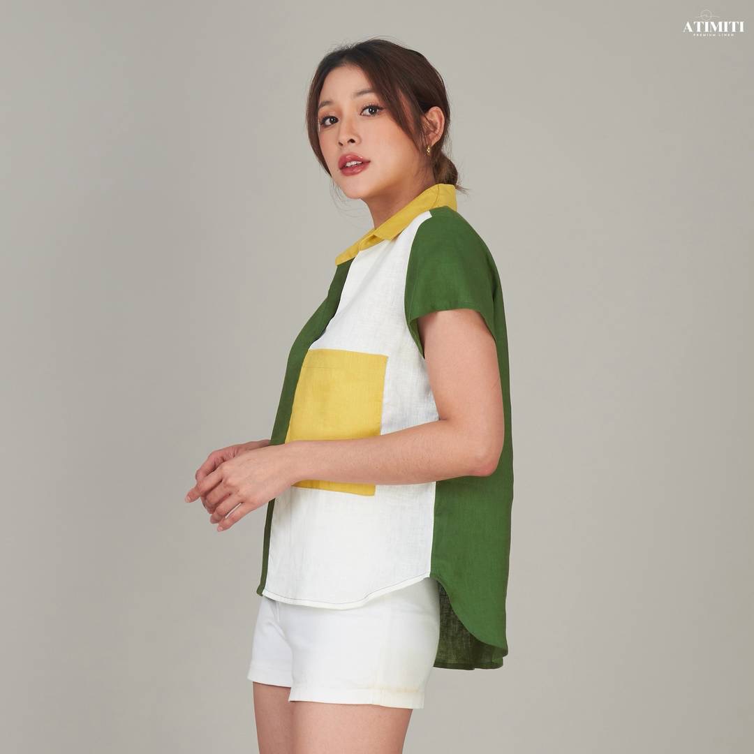 เสื้อปกแขนสั้น ลินินแท้ 100% ใส่สบาย : สินค้าคุณภาพ (พร้อมส่ง)