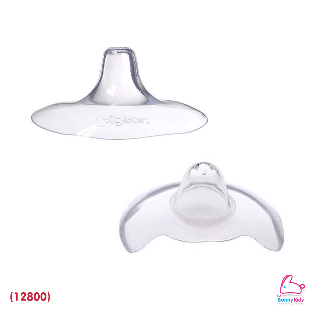 (12800) Pigeon Nipple Shield "Ultra Soft&Thin" ยางป้องกันหัวนมมารดา พร้อมกล่อง แพ็ค 2 ชิ้น Size L (หัวนม 16-20mm.)