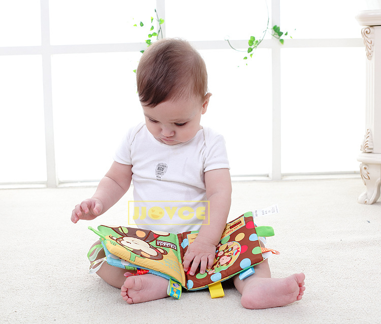 หนังสือนิทานผ้าภาษาอังกฤษริบบิ้นเสริมพัฒนาการเด็ก ชุดสัตว์น้อยแสนรัก JJOVCE