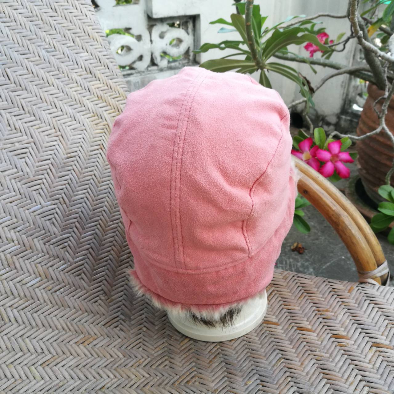 หมวกผ้าชามัวร์บุขนหนานุ่ม สวยมากอุ่นติดลบ