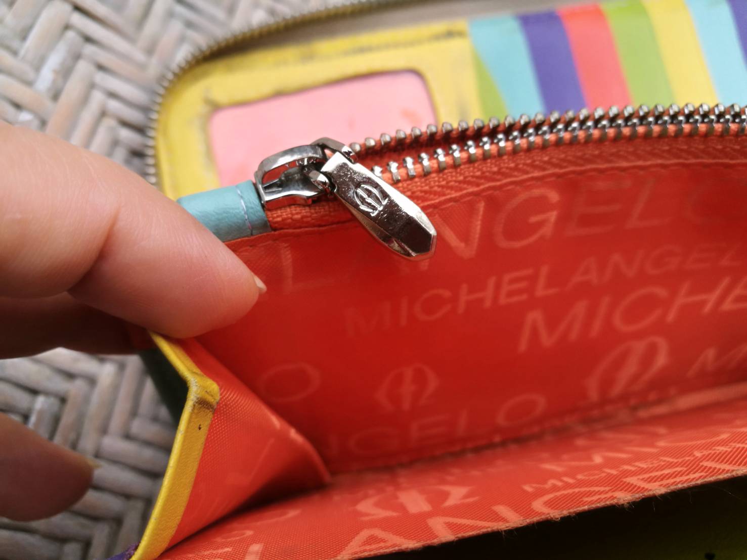 กระเป๋าสตางค์หนังแท้ MICHELANGELO ช่องเยอะ