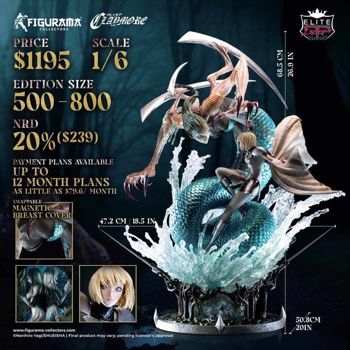 [เปิดจอง] CLAYMORE: CLARE VS OPHELIA ELITE EXCLUSIVE STATUE ราคา 38000-39500บาท