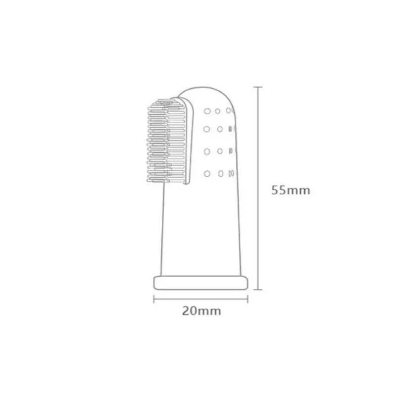 แปรงสีฟันเด็กทารก แปรงฟันเด็กทารก แปรงนวดเหงือก แปรงสีฟันสวมนิ้ว แปรงสวมนิ้ว ซิลลิโคนนิ่ม ทนความร้อนสูง NanaBaby
