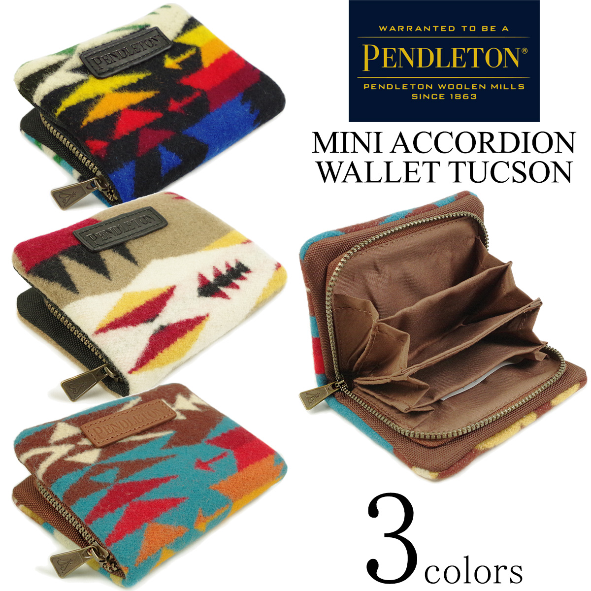 กระเป๋าสตางค์ผ้าขนสัตว์ PENDLETON