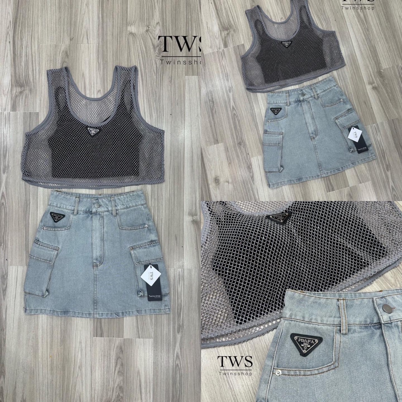 Setเสื้อ+กระโปรงซับในกางเกง ทรงสวย ใส่สบาย สินค้าคุณภาพ (พร้อมส่ง)