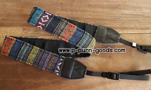 สายคล้องกล้อง ผ้าลายชนเผ่า