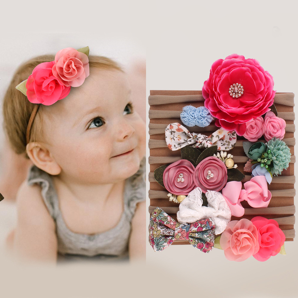 คาดผมเด็กทารก ผ้าคาดผมเด็กอ่อน ผ้าคาดผมทารก โบว์เด็กทารก ดอกไม้ Princress Collection สำหรับเด็กหญิงตัวน้อย น่ารักๆ 10 สไตล์