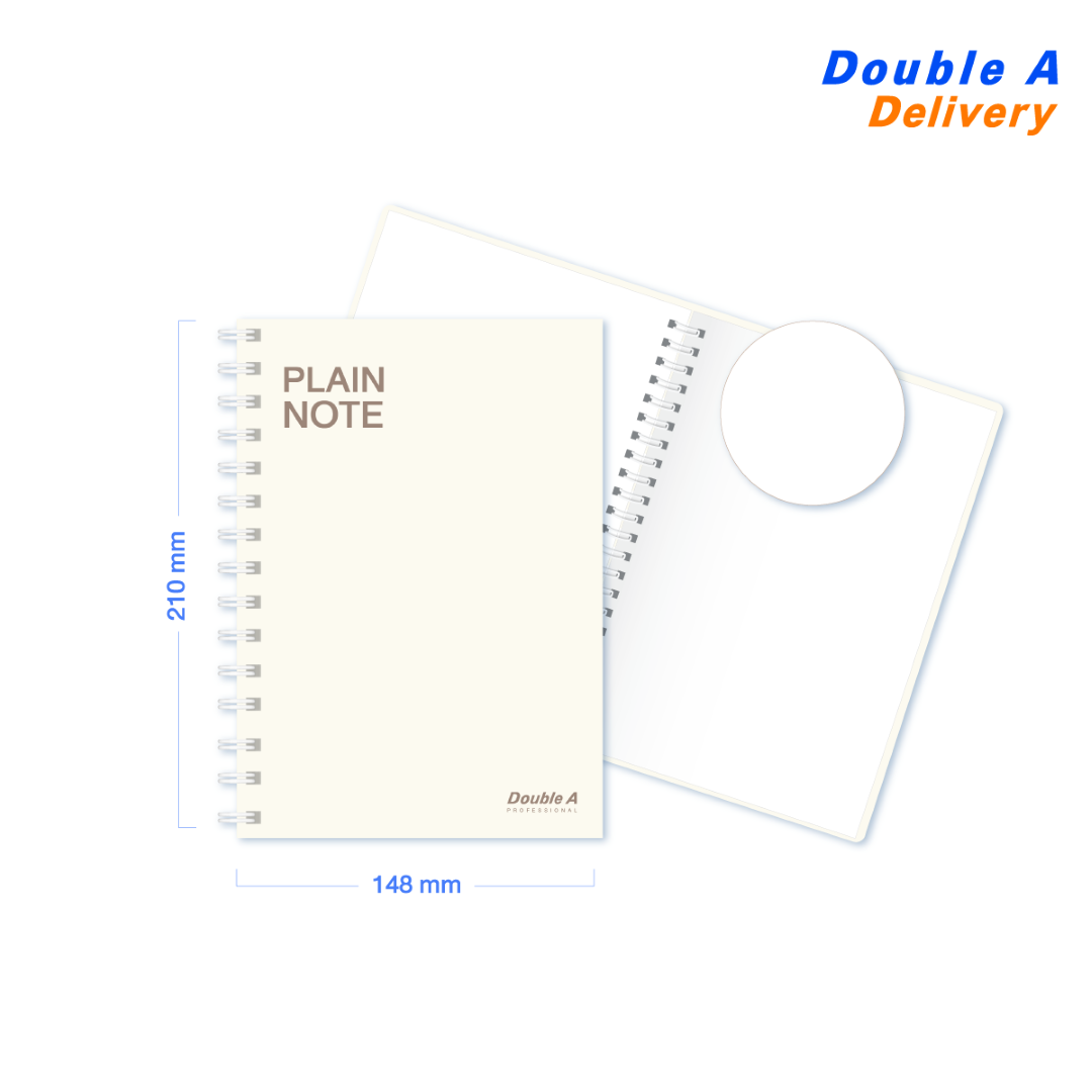 [4 เล่ม]สมุดสันห่วง A5 70แกรม 40แผ่น เนื้อในไม่พิมพ์เส้น