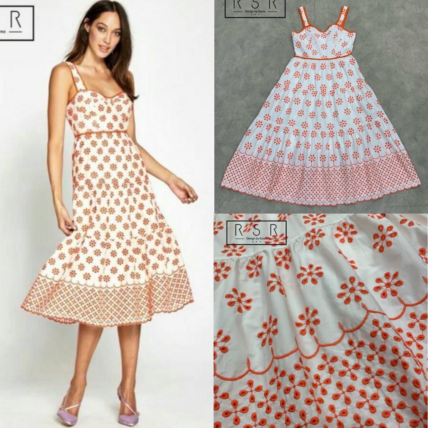 เดรสสายเดี่ยวตัวยาวสวยเก๋ ด้วยการปักแต่ง ลายดอกไม้สวยมีดีเทลแปลกตา ทั้งตัวชุด ทรงเดรสทรงเอบาน ปล่อยพริ้วสวย ดูดีมาก บอกเลยแนะนำเลยจ้า งานดี งานเป๊ะ พร้อมส่ง