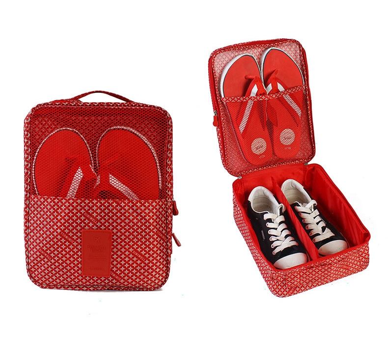 DINIWELL กระเป๋าใส่รองเท้าสำหรับเดินทาง หรือเล่นกีฬา ผลิตจากโพลีเอสเตอร์คุณภาพดี กันน้ำ มี 5 สี 5 ลายให้เลือก