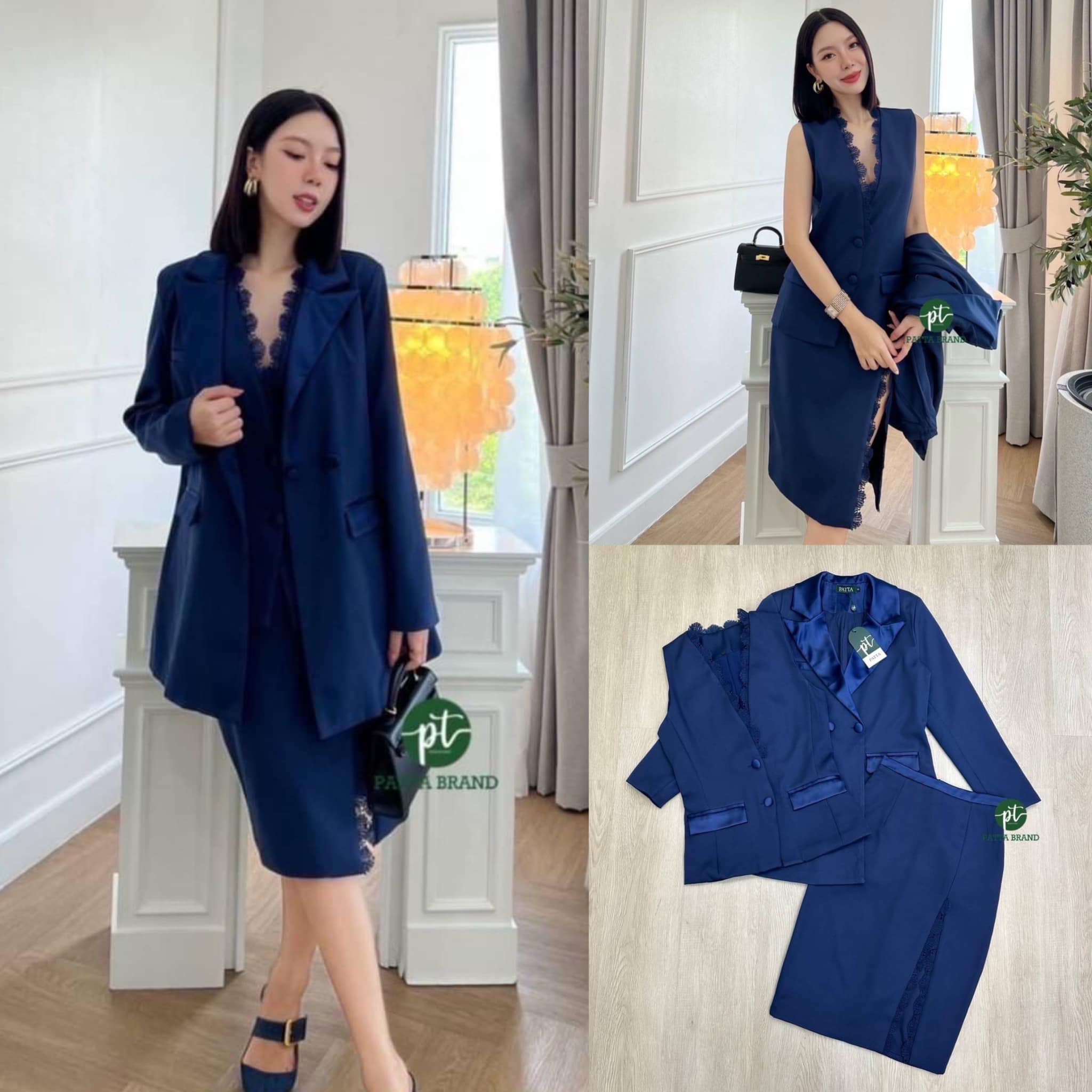 ชุดset3ชิ้น เสื้อคลุมแขนยาวคอปก ด้านหน้าแต่งกระดุมปั้มใช้งานได้จริง เย็บแต่ง ผ้ามันวาวคอปกและขอบกระเป๋า มีกระเป๋าใช้ งานได้จริง มาคู่กับเสื้อแขนกุดตัวใน. มาพร้อมกระโปรงสั้น . สินค้าคุณภาพ (พร้อมส่ง)