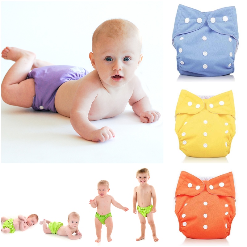 กางเกงผ้าอ้อมเด็กซักได้ แพมเพิสซักได้ กางเกงซับฉี่เด็ก Nano +แผ่นซึมซับหนา 2 ชั้น กันน้ำ ปรับขนาดได้ 0-2 ขวบ