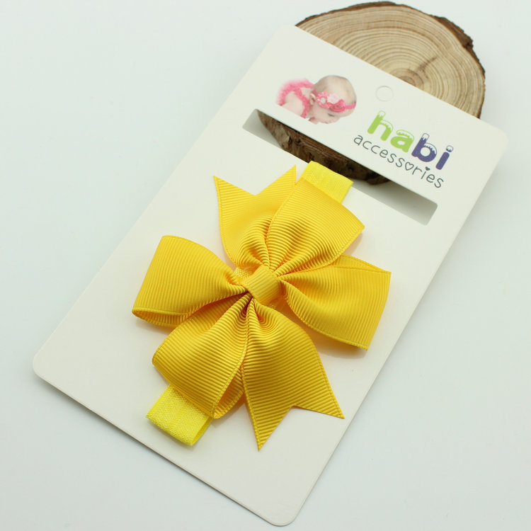 โบว์คาดผมทารก ผ้าคาดผมเด็กอ่อน โบว์เรียบเก๋ คลาสสิค มีหลายสี Mix&Macth ได้ทุกชุด