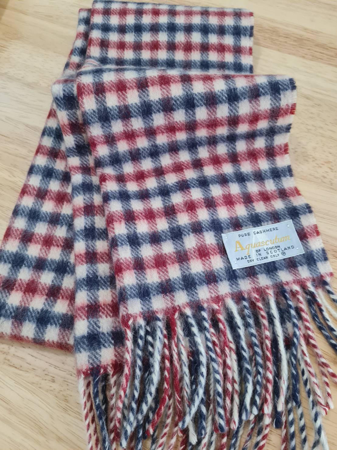 ผ้าพันคอ Cashmere Aquascutum (ของใหม่)