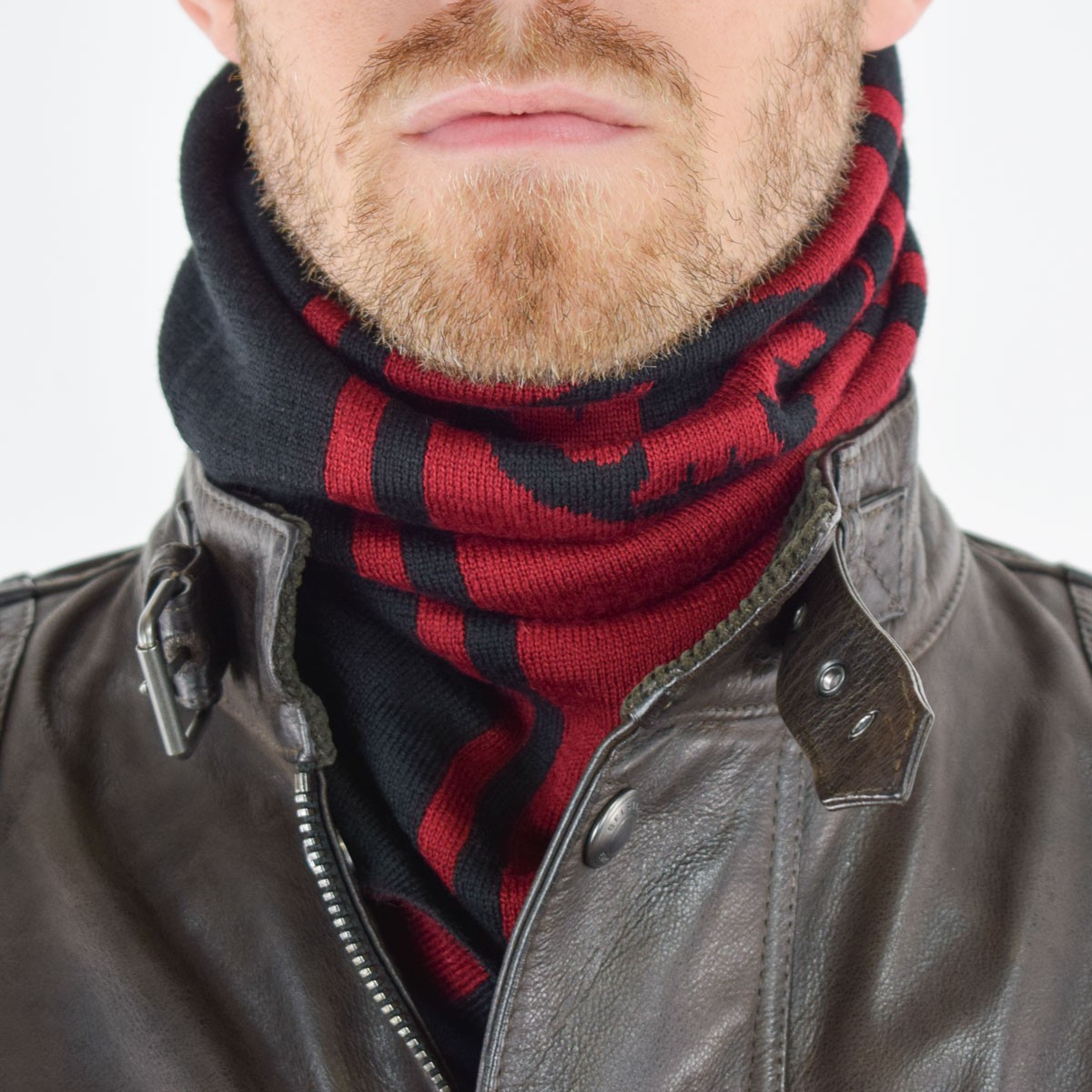 ที่อุ่นคอ Neck warmer ไหมพรมบุผ้าฟลีซ อุ่นมาก