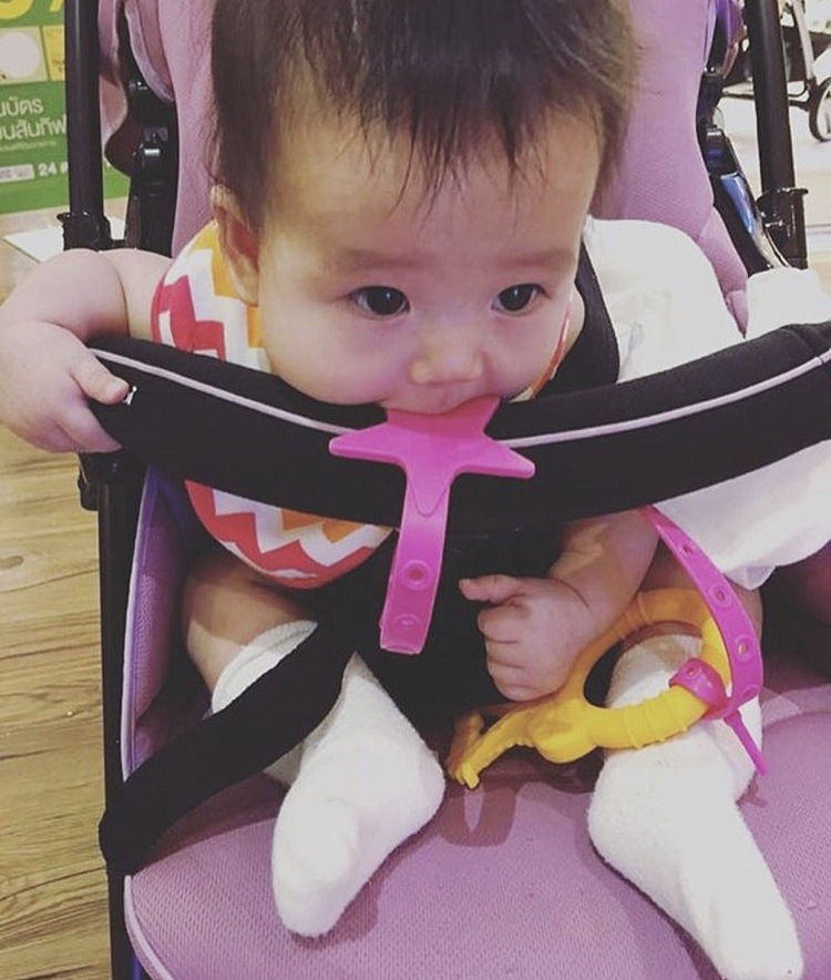 สายคล้องยางกัด สายห้อยจุกดูดผลไม้ สายคล้องจุกหลอก ซิลิโคน JJOVCE คล้องของเล่น/จุกหลอก/ขวดน้ำ เอนกประสงค์