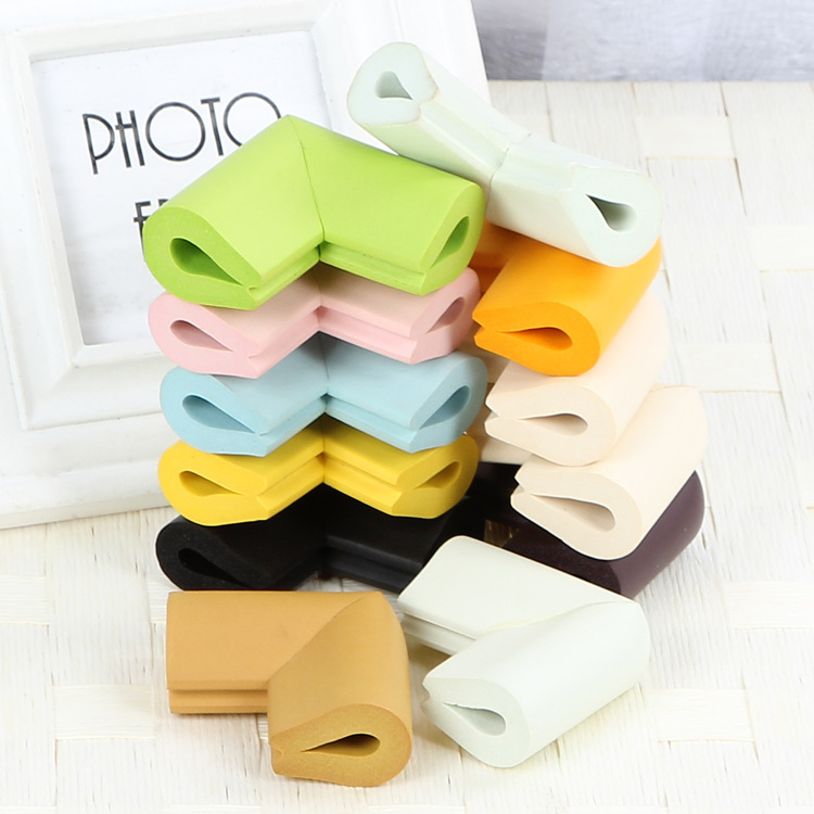 [แพค 4] กันกระแทกมุม กันกระแทกเด็ก แบบหนานุ่ม ตัว U พร้อมเทปกาวสองหน้า!!