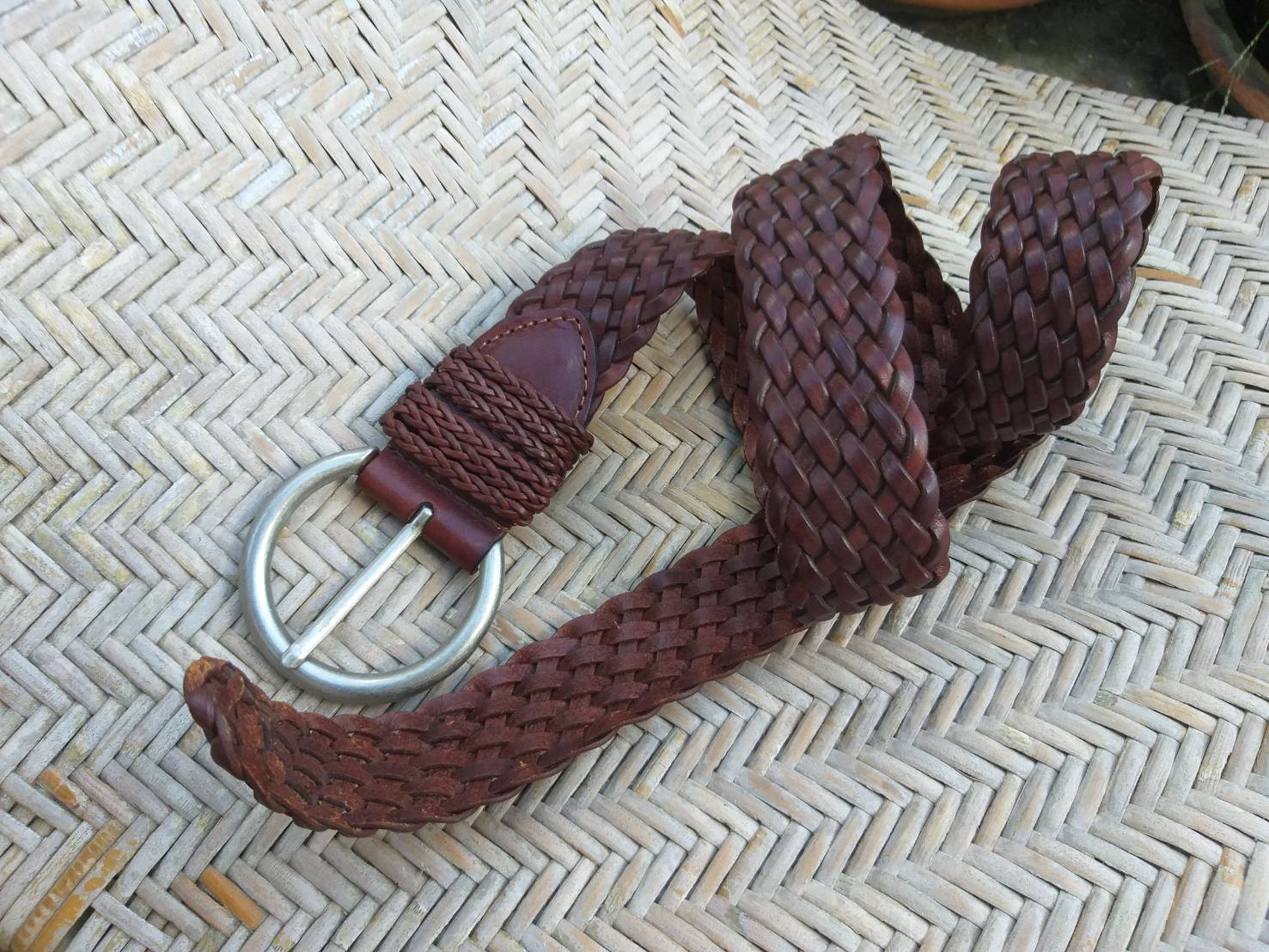 เข็มขัดหนังแท้สานขัด สวยมากจ้า