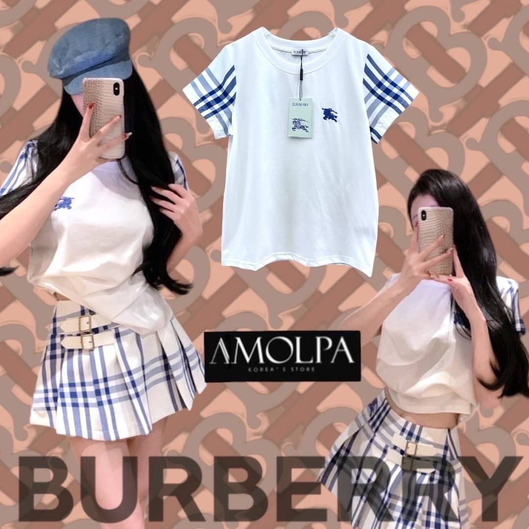 เสื้อยืด BB ปักLOGO หน้าอก แต่งลายBBช่วงแขน สวยเด่น ลายใหม่ชนช๊อปป สวยม๊ากกกกก เนื้อผ้าดีมากๆค่ะ ผ้าเย็นๆ ใส่สบาย : สินค้าคุณภาพ (พร้อมส่ง)