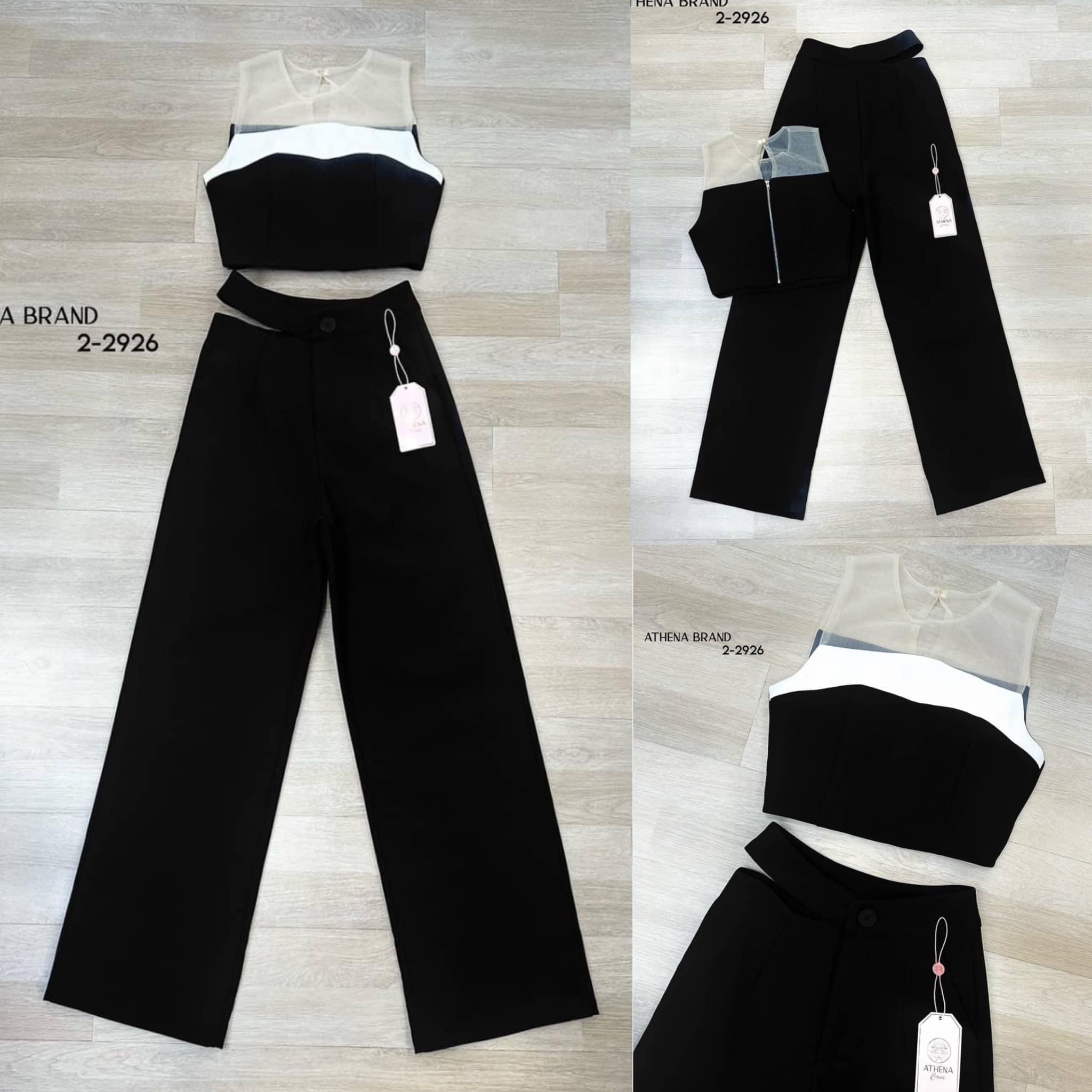 Set 2 ชิ้น เสื้อ+กางเกงขายาว ทรงสวย ใส่สบาย สินค้าคุณภาพ (พร้อมส่ง)