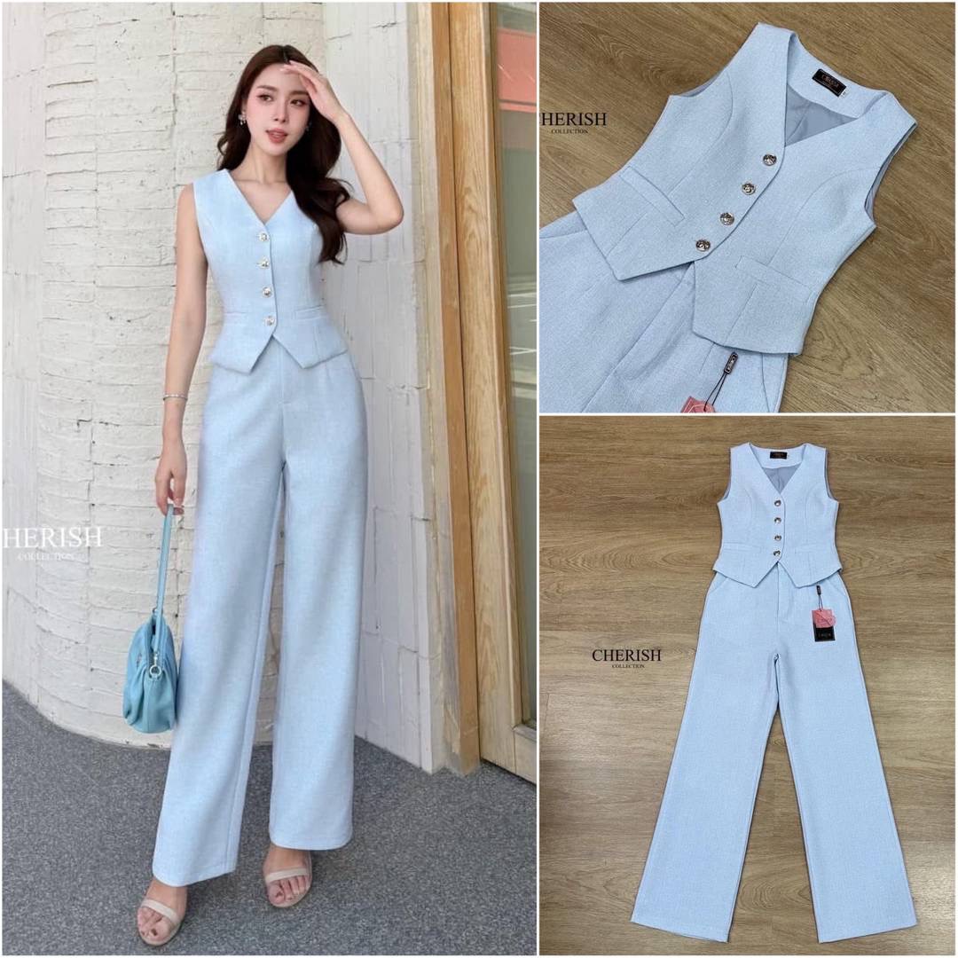 ชุดเซ็ทผ้าทวิต เสื้อ+กางเกง ใช้ผ้าทวิตเนื้อนุ่ม เกรดพรีเมี่ยม ใส่สบาย : สินค้าคุณภาพ (พร้อมส่ง)