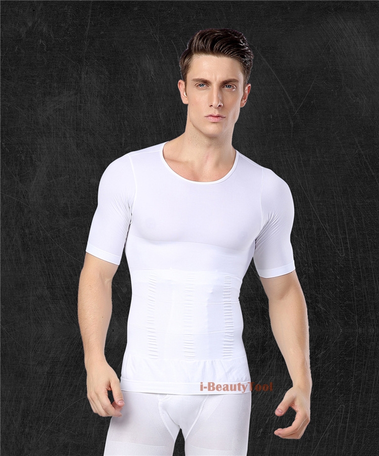 เสื้อกระชับผู้ชาย กระชับอก เก็บพุง รุ่น T-SixPack - สีขาว