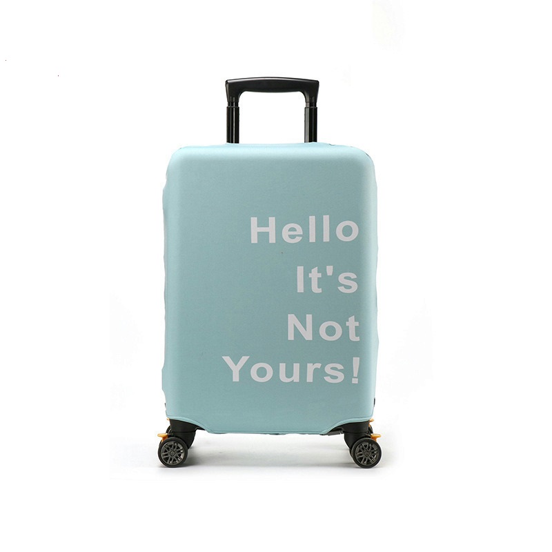 (ผ้ายืด มีลาย ขนาด M) ผ้าคลุมกระเป๋าเดินทาง ขนาด 24 - 26 นิ้ว ผ้ายืดกันน้ำ ก้นกระดุม กันรอยขีดข่วน มี 4 สีให้เลือก