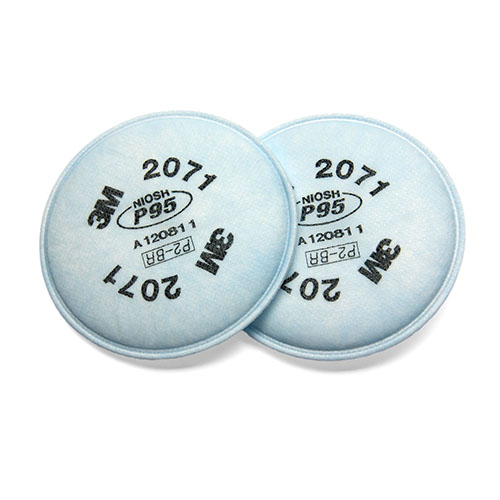 3M รุ่น 2071 (P95) Filter แผ่นกรองฝุ่นขนาดเล็กประสิทธิ์ภาพสูง