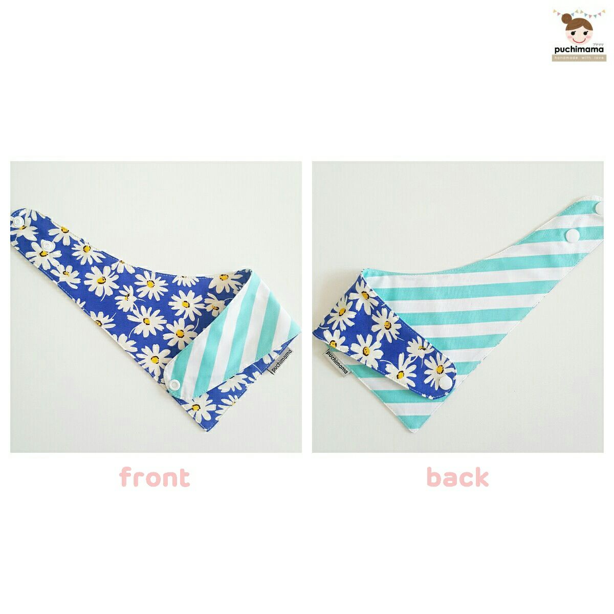 Puchimama "Reversible Bandana" Bib"