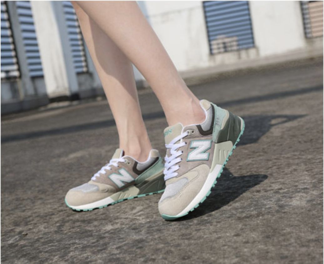 รองเท้าผ้าใบ ไซส์ 43 (26.5CM) สีเขียว ดีไซน์ N999 KR0564GN