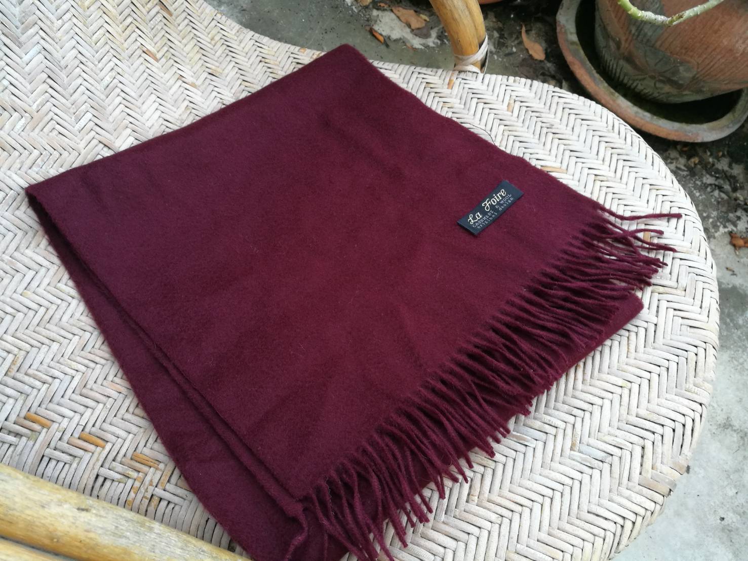 ผ้าพันคอ Cashmere ผสม Wool (ของใหม่)