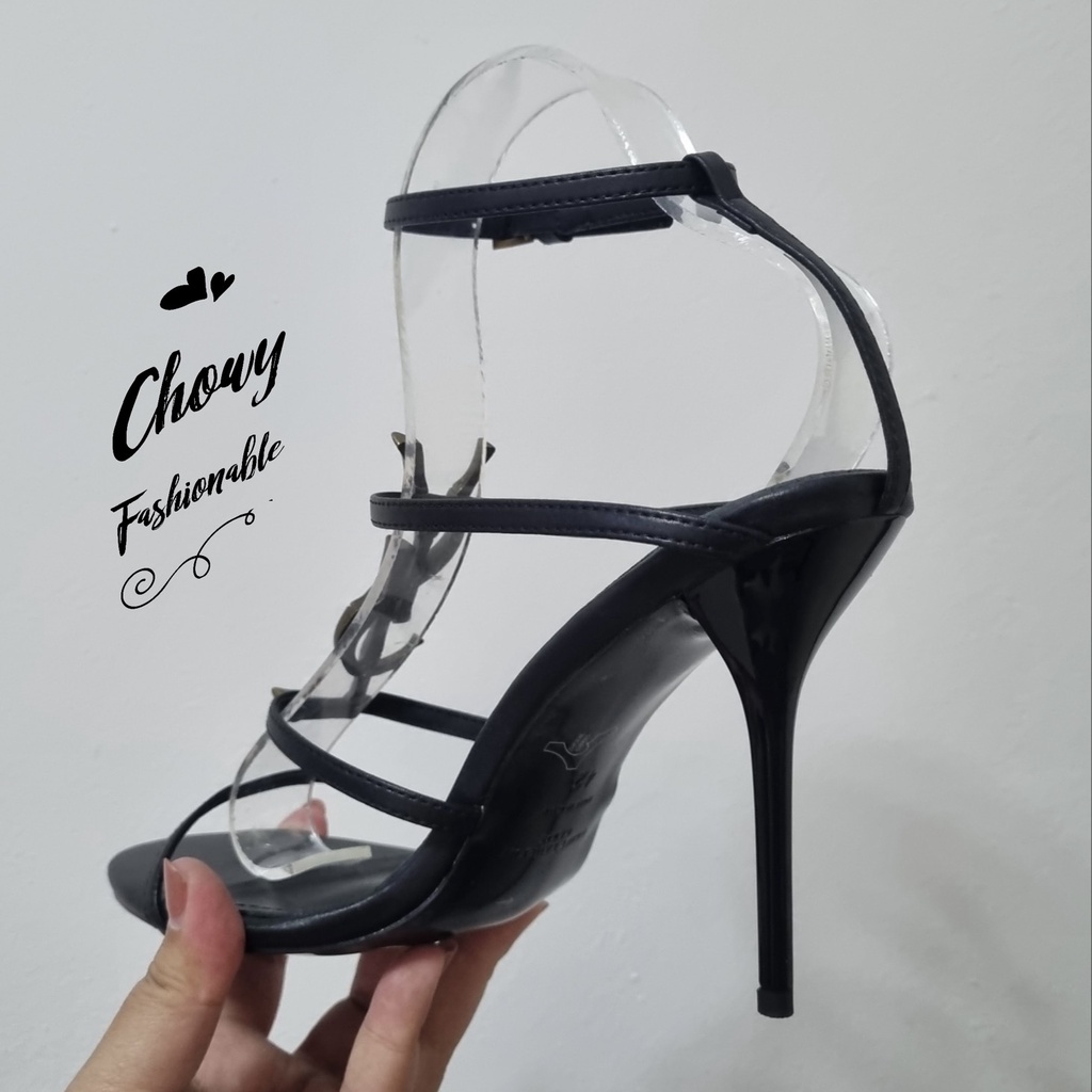 รองเท้าไซส์ใหญ่ 41 ส้นสูงเปิดเท้าไซส์ใหญ่ Sexy High Heel Shoes KR1142